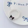Pulsera Transparente Tridimensional Sanrio, Cordón para Teléfono, Banda Elástica Pequeña para Mejor Amiga o Novio, Goma para el Cabello de Doble Uso para Niñas