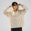 Nueva ropa de protección solar de tacto frío, chaqueta suelta de estilo de montaña para exteriores de seda helada para mujer, chaqueta fina de protección UV de verano para hombre
