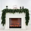 Luces de Cadena de Ratán de Cedro Negro Encriptadas Transfronterizas Personalizadas de Amazon para Escaleras, Mesa de Comedor, Chimenea, Decoración de Porche, Navidad