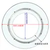 Estufa de Inducción con Plato Giratorio de Vidrio Templado, Olla Caliente con Batería, Anillo de Acero Giratorio Hueco, Cubierta de Mesa Redonda