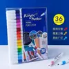 Marcadores acrílicos 12 colores base agua secado rápido impermeables punta suave pintura artística graffiti set de pintura DIY para niños estudiantes