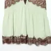 Para Comercio Exterior Europeo y Americano Transfronterizo Ropa de Mujer Aliexpress Más Vendido de Verano Bloque de Color Encaje Parcheado Tirantes Minivestido