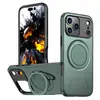 Adecuado para iPhone 17 Pro Funda Magnética para Teléfono Soporte Redondo de Engranaje Giratorio 360 Grados 16 Pro Funda Anticaídas Apple 15