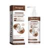 Hoegoa Óleo de Coco shampoo anti-caspa, limpeza massagem, couro cabeludo, caspa, nutritivo, fixador de cabelo, shampoo condicionador
