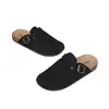 Os sapatos Birkenstock são essenciais para homens preguiçosos, chinelos externos de calçar fácil, antiderrapantes, resistentes a odores, com sola grossa, meio-chinelos, adequados para ir ao trabalho, sapatos fechados na frente, com sola grossa, para o verão