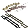 Manija Moderna de Acero Inoxidable Grueso Dorado para Puerta de Cristal Hotelera Manija de Puerta Principal con Marco Manija de Madera Maciza Estilo Antiguo