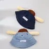 Sombrero de Pescador para Bebé Primavera y Otoño Lindo Oreja Lazo Sombrilla para Niñas Sombrero de Vaquero Sombrero de Cubo a Prueba de Viento para Bebés Otoño e Invierno