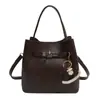 Bolso Pequeño Retro de Alta Apariencia para Mujer, Bolso Cruzado de Moda Nueva Primavera 2026, Bolso de Mano Exquisito y Elegante, Bolso Tipo Cubo