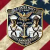 Broche Memorial da Marinha dos Estados Unidos Novo Transfronteiriço Broche Comemorativo da Marinha do 250º Aniversário