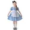 Vestidos de disfraz temáticos de cuentos de hadas para niñas al por mayor, vestidos de sirvienta estilo Alicia, disfraces de Halloween transfronterizos para actuación