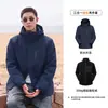 Jaqueta Down WENHOUU Leve Softshell com Forro Três em Um Conjunto de Duas Peças Roupas para Viagem Montanhismo Outerwear