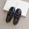 Sapatos Pequenos de Couro para Meninas, Sapatos de Princesa para Crianças, Sapatilhas Mary Jane, Sapatilhas de Ballet para Crianças de Tamanho Médio e Grande, Novos Estilos Primavera e Outono 2025