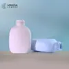 Material de Felpa Suave Botella Rellenable de Tapa abatible de 100 ml Botella para Loción Champú Gel de Ducha Detergente para Ropa Botella de Plástico Tamaño de Prueba
