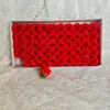 Atmósfera Floral Realista Manta Roja Flores de Jabón Rosa 50 Piezas en una Caja Flores de Jabón Hechas a Mano Rosas Conservadas