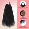 Rabo de cavalo peruca cabelo preto africano enrolado rabo de cavalo trança suja multi-fio parafuso rabo de cavalo bagunçado atacado
