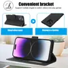 Adecuado para funda de teléfono Apple 18, funda de cuero tipo cartera anticaída para teléfono Samsung S25 EDGE, funda de teléfono Samsung A36