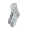 Calcetines de Media Pantorrilla de Micro-Presión Estilo Primavera y Otoño para Mujer, Amigables con la Piel, Cómodos, de Malla, Transpirables, con Encaje, Sin Costuras, Casuales, Versátiles, Calcetines Caídos