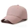 Boné de Baseball Puro Algodão com Top Macio e Bordado, Alta Qualidade, Bom Caimento, Cor Sólida, Boné Liso, Unissex, Chapéu para Todas as Estações, Estampado