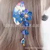 Accesorios para el Cabello Hechos a Mano de Tela Estilo Japonés, Tocados de Borla Flor de Cerezo, Accesorios Tradicionales para Kimono Yukata, Pasadores de Flor de Tela Finamente Elaborados
