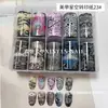 Nuevo Papel Calcomanía para Arte de Uñas Japonés Mariposas Flores Letras en Inglés Periódico Cielo Estrellado Pegatinas 10 Estilos Cada Caja Papel Impreso