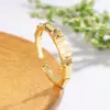 Anillo de Bambú de Calcedonia Piedra Ojo de Gato para Mujer, Nuevo Estilo Chino, Gama Alta, Elegante, Moderno, Anillo de Moda Ajustable