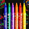 Canetas Fluorescentes Glow-In-The-Dark Transfronteiriças para Atmosfera de Festa, Canetas Marcadoras Fluorescentes Glow-In-The-Dark, Marcadores Fluorescentes Graffiti à Base de Água, Graffiti Fluorescente