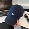 Boné de Baseball Bordado de Pônei Fofo Estilo Coreano para Mulheres, Tamanho Grande, Ajuste Profundo, Fashion, Emagrecimento Facial, Tendência