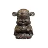 Adorno de Estatua de Buda de Lingote Antiguo para Hogar, Sala de Estar, Oficina, Tienda, Figura del Dios Lingote, Adorno Pequeño de Aleación para Mesa de Té de Ceremonia del Té