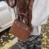 Mini Bolsa Transversal de Couro Nobuck Outono e Inverno Bolsa Tote para o Trabalho Bolsa Transversal de Mão Bolsa Saco