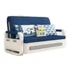 Nuevo Sofá Cama Plegable Multifuncional de Dos Usos Sofá Casual con Reposabrazos Integrados Patas Redondas Tela de Imitación Lino Algodón Lavable