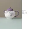 Juego de té de vid morada pintado a mano Miyan, tetera hecha a mano para uso doméstico, gaiwan, colección de tazas de té, juego de té kung fu de alta gama