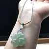 Pingente Buda Maitreya de Jade Dourado Dongling Jade Fio de Ouro Fivela de Segurança de Jade Nuvens Auspiciosas Fecho Corrente para Suéter Unissex Venda por Atacado