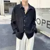 Camisa de hombre madura y elegante con un diseño único, colección original de nicho para otoño, con un tacto de alta gama y un corte holgado, se puede usar como chaqueta