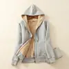 Colección nueva otoño/invierno transfronteriza: sudadera con capucha para hombre, forrada de forro polar, engrosada, forrada de sherpa, corte holgado, casual, deportiva y cálida, prenda de abrigo