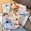 Nuevo Bufanda Cuadrada Pequeña Versátil de Imitación Seda Terciopelo Estampada de 70 cm con Tacto de Alta Calidad para Mujer Doble Cara de Diferentes Colores Bufanda Protectora para el Cuello