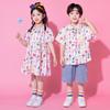 Disfraces de Actuación de Animación Infantil Uniformes de Clase de Escuela Primaria Trajes de Actuación Estilo Lindo de Jardín de Infancia Vestidos con Letras