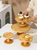 Estante de Exhibición para Mesa de Postres Adornos Pastel Mesa de Descanso para el Té Plato de Bocadillos Plato de Té Estante de Bocadillos para el Té de la Tarde