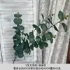 Hojas de Eucalipto Simuladas de 5 Puntas, Hojas de Dinero, Arte Floral Decorativo, Decoración para Bodas y Hogar, Adornos de Plantas Verdes, Flores Falsas para Fotografía