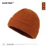 Outono e inverno novo estilo coreano cor de doce lã tricotada boné de proprietário quente boné pullover de casal estudante boné melancia crianças