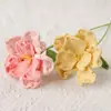Floricultura Produto Novo Acabado Flor Desabrochando Feito à Mão Lã Tricotada Galho de Flor Platycodon Buquê Acessórios Decorativos Atacado para Namorada