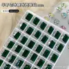 Pedras de strass K9 para nail art na cor azul lago sem base, pedras de strass translúcidas para nail art cor doce de gelo, pedras de strass retangulares acabadas tipo cubo de gelo, pedras de strass para unhas tipo bola