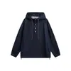 Ropa Vintage Yidao Otoño 2026 Nuevo Retro Americano Holgado Versátil Mezclilla Sintética Sudadera con Capucha y Media Cremallera