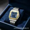 2026 Comercio Exterior Reloj de Acero Inoxidable para Hombre Resistente al Agua Correa de Acero Estilo Negocios Reloj de Cuarzo Cuadrado Reloj de Alta Calidad para Hombre