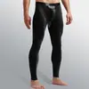 Calça Térmica Masculina Fina de Algodão, Calça de Segunda Pele com Bolsinha, Peça Única, Adequada para Primavera, Outono e Inverno, Calça Quente