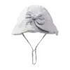 Gorro de Bebé Primavera y Otoño Delgado para Bebé Niña Recién Nacida Sombrero de Pescador Lindo de Princesa Sombrero de Cubeta Ajustable