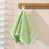 Ventas Directas de Fábrica Toalla de Vellón Coral Engrosada Suave Absorbente Toalla Facial para Niños Toalla de Mano Pañuelo Bordado de Dibujos Animados