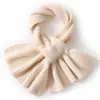 Cachemira Suave y Pegajosa 2026 Otoño/Invierno Nuevo Estilo Agradable a la Piel Color Sólido Protección Cálida para el Cuello Bufanda de Cuello Cruzado Braga para el Cuello Bufanda Tejida