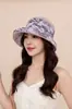 Sombrero de Sol Tie-Dye de Alta Gama para Mujer, Estilo Nuevo para Salidas de Primavera y Otoño, Sombrero de Pescador para Verano, Sombrero de Cubo Adelgazante de Cara, Moderno