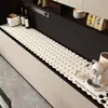 Mantel lavable de lujo y alta gama, impermeable, a prueba de aceite, resistente al calor, de cuero, adecuado para mesas de centro y mesas de comedor de sala de estar, almohadilla protectora termoaislante