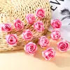 Cabeza de flor de rosa de simulación flores pequeñas corona de flores diy ramillete tocado flores artificiales decoración de boda accesorios para fotos flor